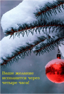 Ваше желание исполнится через четыре часа! (Юлия Котова)