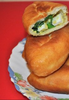 Пироги с зелёным луком. (Роман Плотников)